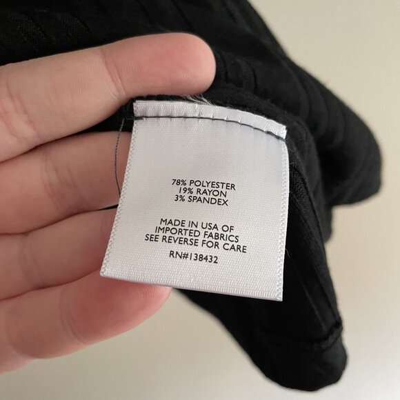 ModCloth Women 1X Black Stretch Bateau So Beautiful Ribbed Short Sleeve Top NWT - Picture 10 of 12